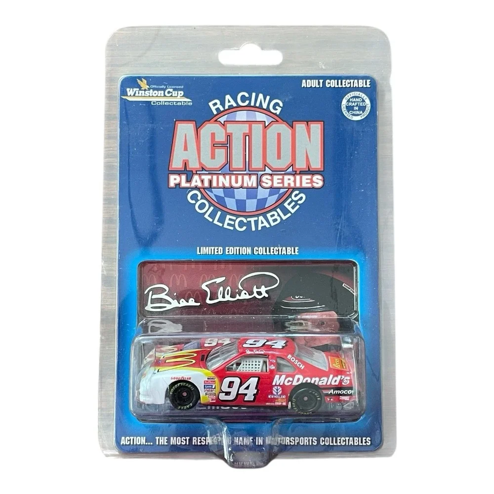 Bill Elliott #94 McDonalds 1996 Ford Action Platinum 1:64 Scale Die Cast
